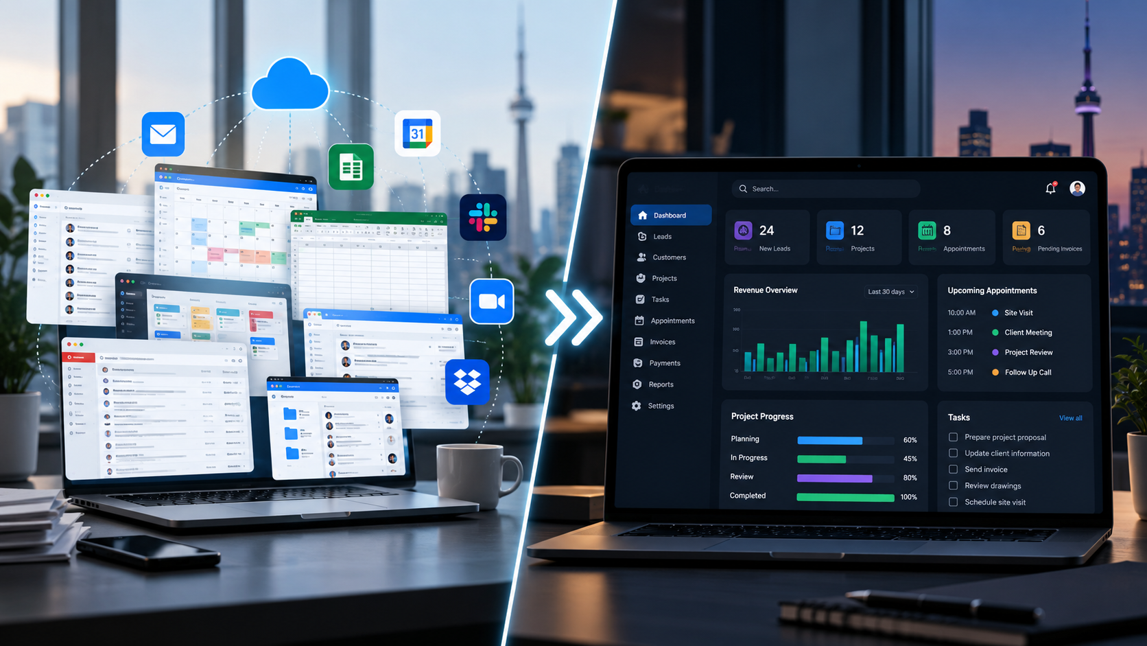 Custom web application compared with SaaS platforms for business workflows